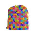 Autism Jigsaw Puzzle Drawstring Pouch (XL)