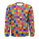 Autism Jigsaw Puzzle Men s Long Sleeve Tee