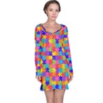 Autism Jigsaw Puzzle Long Sleeve Nightdress