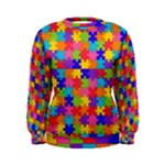 Autism Jigsaw Puzzle Women s Sweatshirt