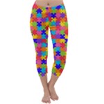 Autism Jigsaw Puzzle Capri Winter Leggings 