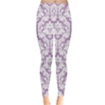 Lilac Damask Pattern Leggings 