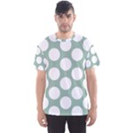 Jade Green Polkadot Men s Sport Mesh Tee