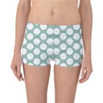 Jade Green Polkadot Reversible Boyleg Bikini Bottoms