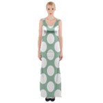 Jade Green Polkadot Maxi Thigh Split Dress