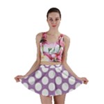 Lilac Polkadot Mini Skirts
