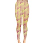 Geometric Pink & Yellow  Leggings 