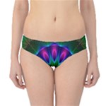 Star Of Leaves, Abstract Magenta Green Forest Hipster Bikini Bottoms Star Of Leaves, Abstract Magenta Green Forest Hipster Bikini Bottoms