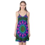 Star Of Leaves, Abstract Magenta Green Forest Camis Nightgown Star Of Leaves, Abstract Magenta Green Forest Camis Nightgown