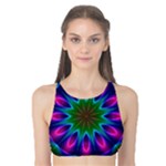 Star Of Leaves, Abstract Magenta Green Forest Tank Bikini Top Star Of Leaves, Abstract Magenta Green Forest Tank Bikini Top