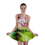 Dawn Of Time, Abstract Lime & Gold Emerge Mini Skirts