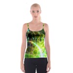 Dawn Of Time, Abstract Lime & Gold Emerge Spaghetti Strap Top Dawn Of Time, Abstract Lime & Gold Emerge Spaghetti Strap Top