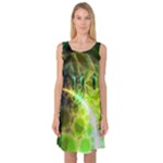 Dawn Of Time, Abstract Lime & Gold Emerge Sleeveless Satin Nightdress Dawn Of Time, Abstract Lime & Gold Emerge Sleeveless Satin Nightdress