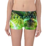 Dawn Of Time, Abstract Lime & Gold Emerge Boyleg Bikini Bottoms