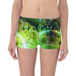 Dawn Of Time, Abstract Lime & Gold Emerge Reversible Boyleg Bikini Bottoms