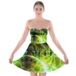 Dawn Of Time, Abstract Lime & Gold Emerge Strapless Dresses Dawn Of Time, Abstract Lime & Gold Emerge Strapless Dresses