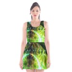 Dawn Of Time, Abstract Lime & Gold Emerge Scoop Neck Skater Dress Dawn Of Time, Abstract Lime & Gold Emerge Scoop Neck Skater Dress