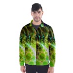 Dawn Of Time, Abstract Lime & Gold Emerge Wind Breaker (Men) Dawn Of Time, Abstract Lime & Gold Emerge Wind Breaker (Men)