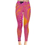 Magenta Boardwalk Carnival, Abstract Ocean Shimmer Leggings Magenta Boardwalk Carnival, Abstract Ocean Shimmer Leggings