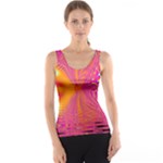 Magenta Boardwalk Carnival, Abstract Ocean Shimmer Tank Top