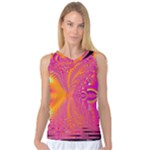 Magenta Boardwalk Carnival, Abstract Ocean Shimmer Women s Basketball Tank Top Magenta Boardwalk Carnival, Abstract Ocean Shimmer Women s Basketball Tank Top