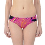 Magenta Boardwalk Carnival, Abstract Ocean Shimmer Hipster Bikini Bottoms