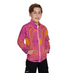 Magenta Boardwalk Carnival, Abstract Ocean Shimmer Wind Breaker (Kids)