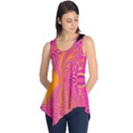 Magenta Boardwalk Carnival, Abstract Ocean Shimmer Sleeveless Tunic Magenta Boardwalk Carnival, Abstract Ocean Shimmer Sleeveless Tunic