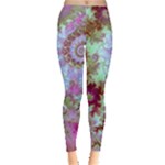 Raspberry Lime Delighraspberry Lime Delight, Abstract Ferris Wheel Leggings 