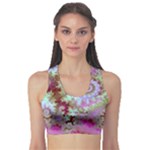 Raspberry Lime Delighraspberry Lime Delight, Abstract Ferris Wheel Sports Bra