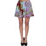 Raspberry Lime Delighraspberry Lime Delight, Abstract Ferris Wheel Skater Skirt