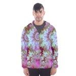 Raspberry Lime Delighraspberry Lime Delight, Abstract Ferris Wheel Hooded Wind Breaker (Men)