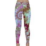 Raspberry Lime Delighraspberry Lime Delight, Abstract Ferris Wheel Yoga Leggings