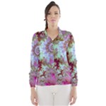 Raspberry Lime Delighraspberry Lime Delight, Abstract Ferris Wheel Wind Breaker (Women)