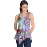 Raspberry Lime Delighraspberry Lime Delight, Abstract Ferris Wheel Sleeveless Tunic