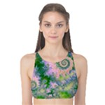 Rose Apple Green Dreams, Abstract Water Garden Tank Bikini Top