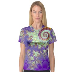 V-Neck Sport Mesh T-Shirt 