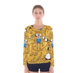 Adventure Time Cover Women s Long Sleeve Tee