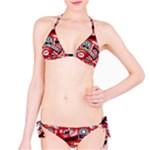 Agghh Pattern Bikini Set