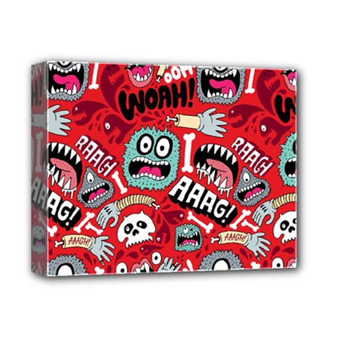 Agghh Pattern Deluxe Canvas 14  x 11  (Stretched) from ArtsNow.com