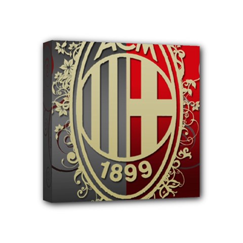 Ac Milan Mini Canvas 4  x 4  (Stretched) from ArtsNow.com