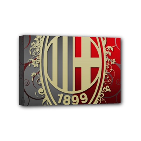 Ac Milan Mini Canvas 6  x 4  (Stretched) from ArtsNow.com