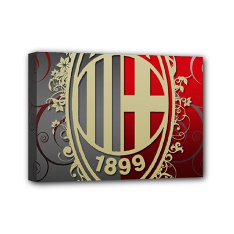 Ac Milan Mini Canvas 7  x 5  (Stretched) from ArtsNow.com