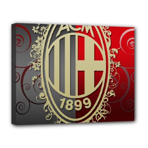 Ac Milan Canvas 14  x 11  (Stretched) from ArtsNow.com