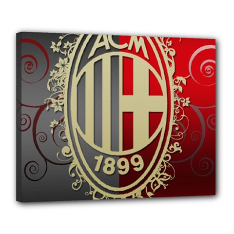 Ac Milan Canvas 20  x 16  (Stretched) from ArtsNow.com