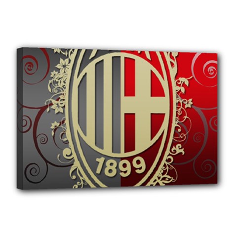 Ac Milan Canvas 18  x 12  (Stretched) from ArtsNow.com