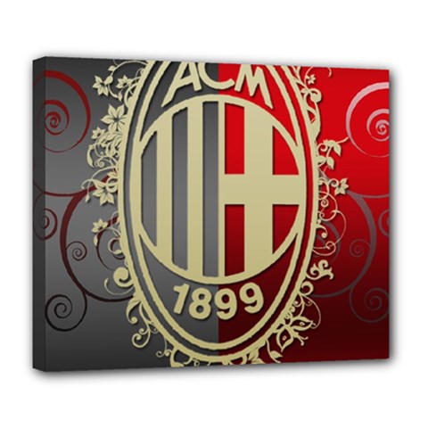 Ac Milan Deluxe Canvas 24  x 20  (Stretched) from ArtsNow.com