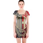 Ac Milan Short Sleeve Bodycon Dress