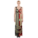 Ac Milan Maxi Thigh Split Dress