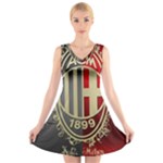 Ac Milan V-Neck Sleeveless Dress
